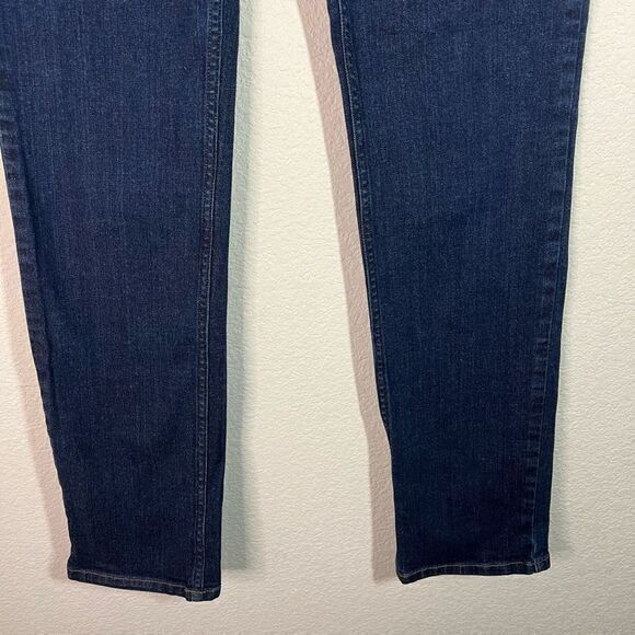Duluth Trading Dark Blue Wash Mid Rise Straight Leg Jeans Womens Size 8 x 33 - Picture 3 of 6
